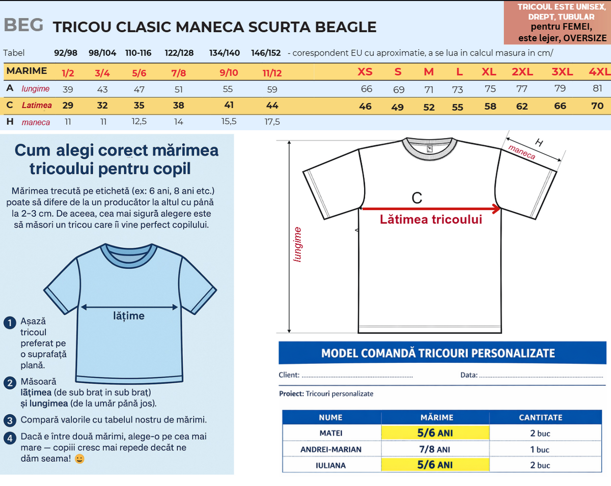 Tricou absolvire elevi clasa 4 sau gradinita Clasa Floricelelor