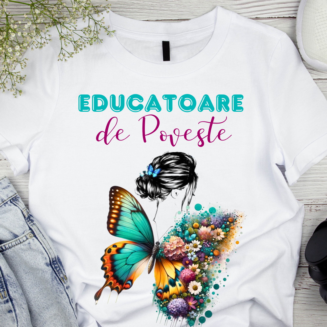 Tricou absolvire elevi clasa 4 sau gradinita Clasa fluturasilor cu text sau poze ABS1063