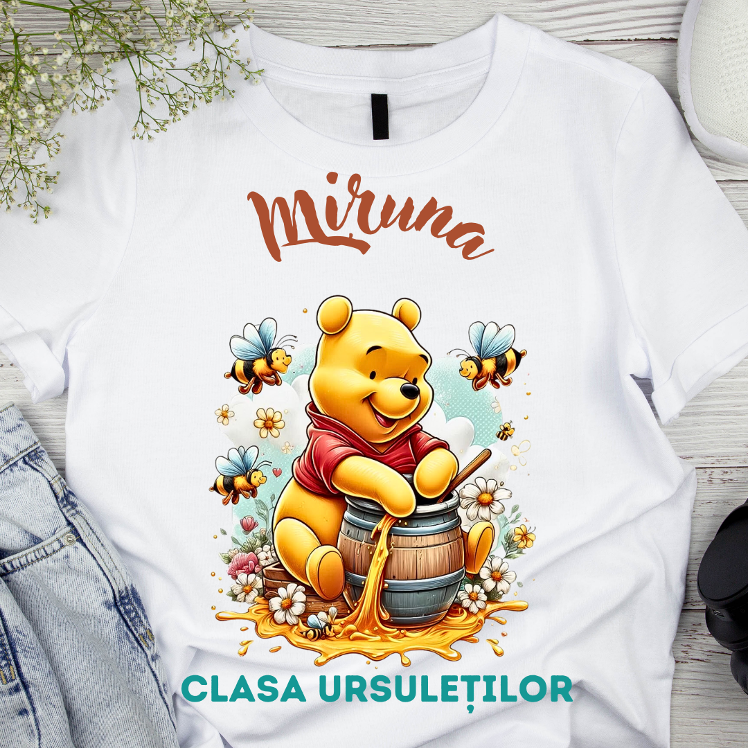 Tricou absolvire elevi clasa 4 sau gradinita Clasa ursuletilor cu text sau poze ABS1056