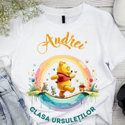 Tricou absolvire elevi clasa 4 sau gradinita Clasa ursuletilor cu text sau poze ABS1057