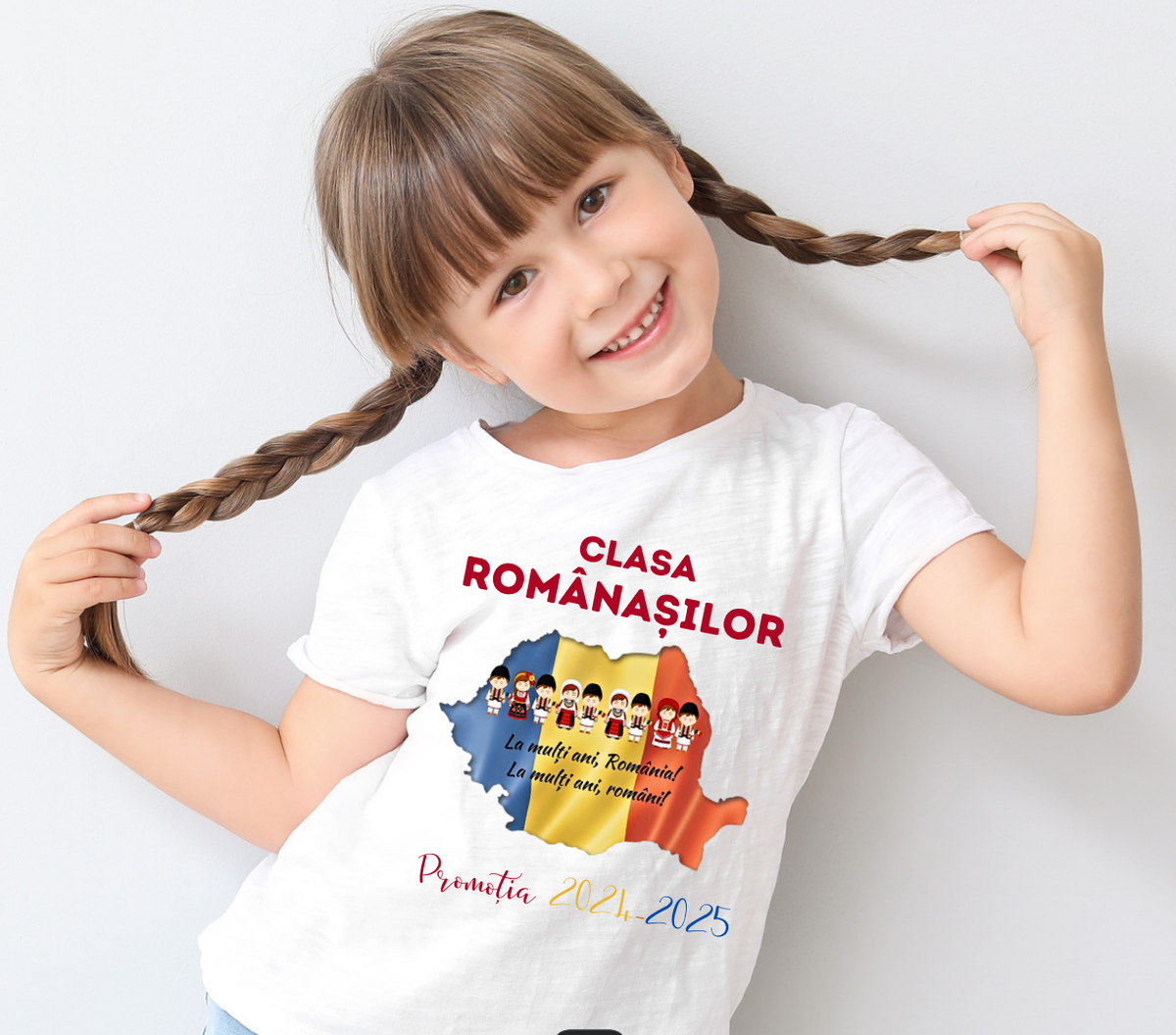 Tricou traditional absolvire elevi hora unirii Clasa Romanasilor ABS11202