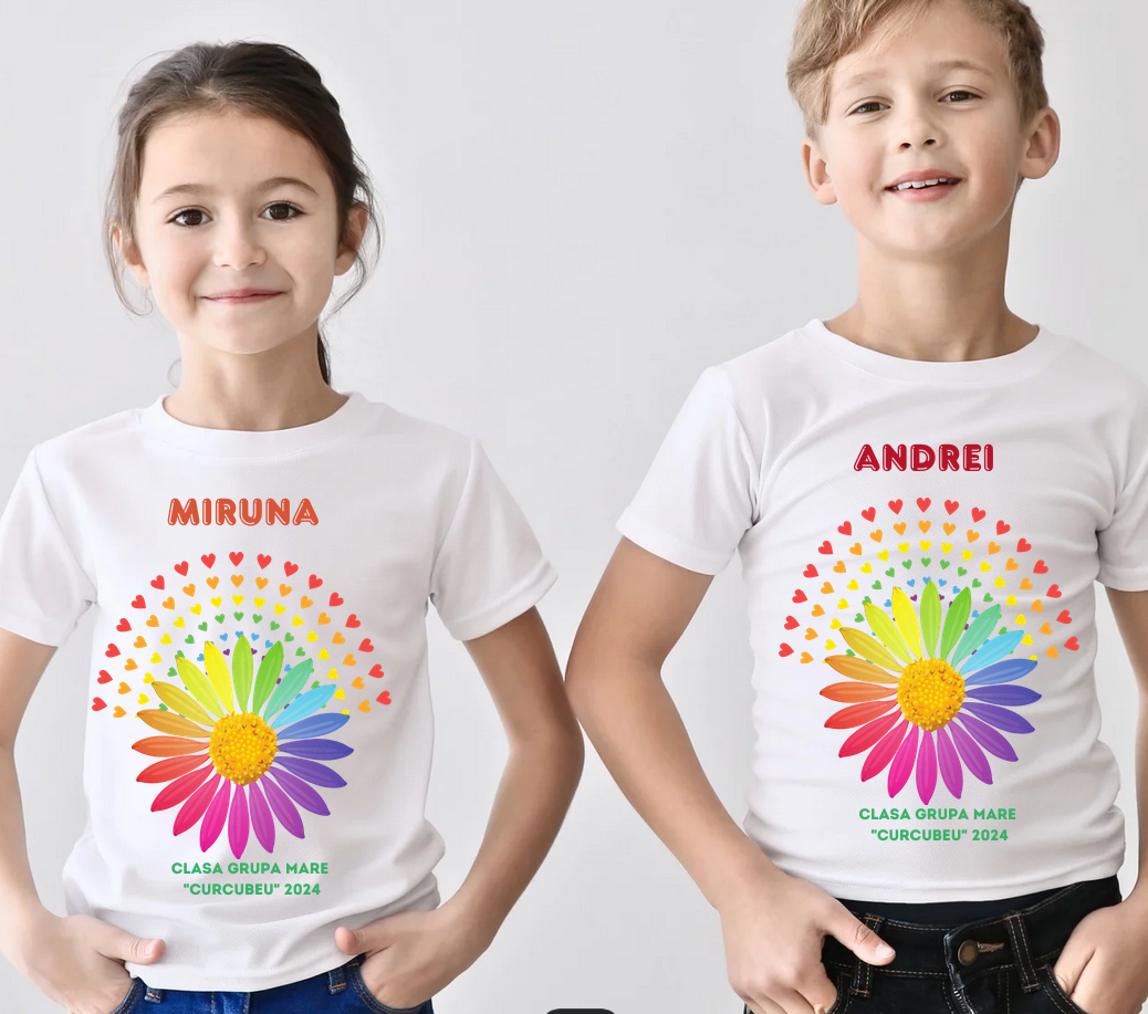 Tricou absolvire Grupa Curcubeului pentru elevi clasa 4 sau gradinita ABS1082