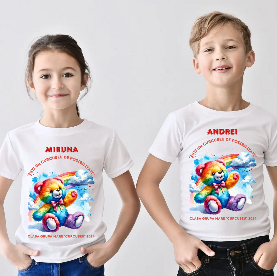 Tricou absolvire Grupa Curcubeului pentru elevi clasa 4 sau gradinita ABS1083