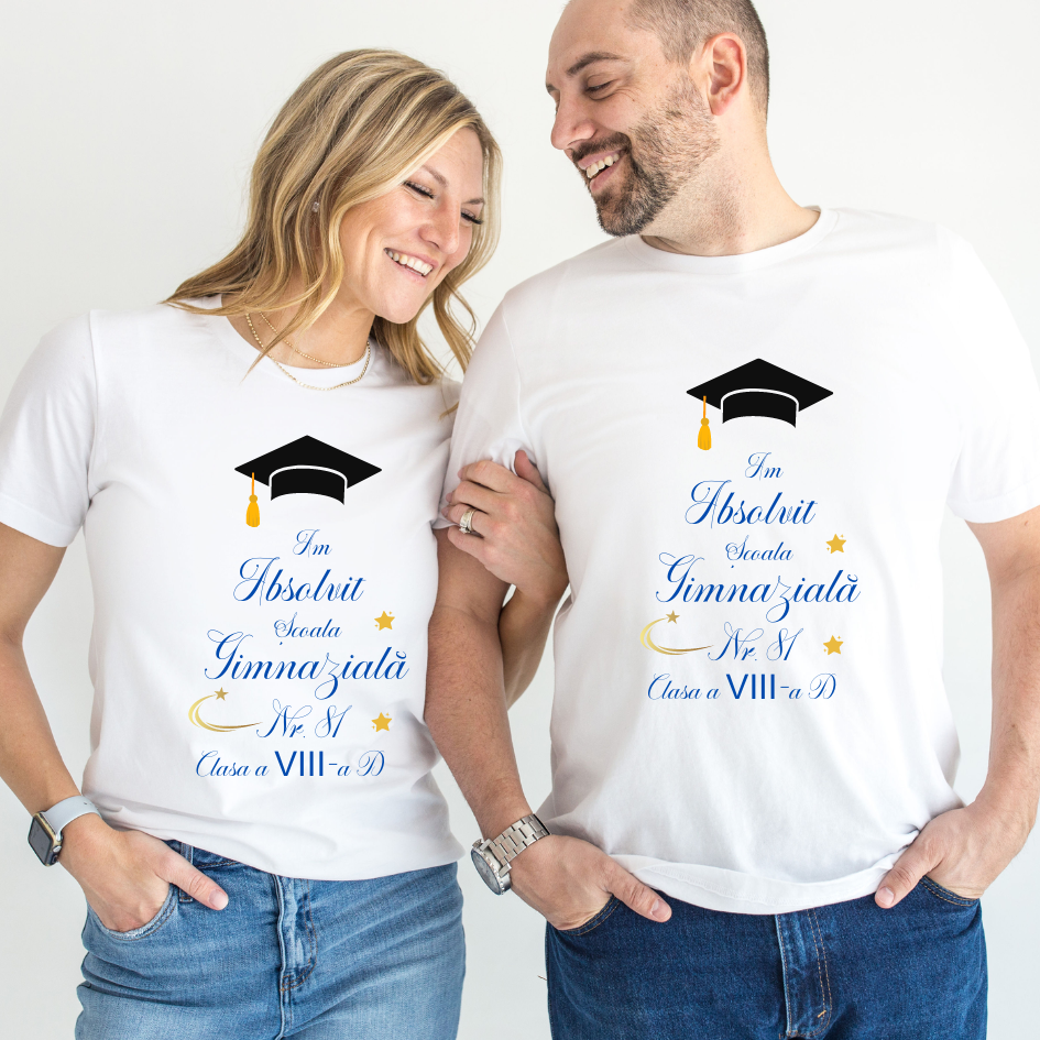 Tricou absolvire elevi clasa 4 sau gimnaziala ABS10912