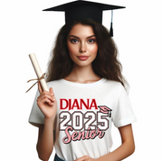 Tricou absolvire personalizat pentru elevi liceu sau  gimnaziala cu toca ABS1132