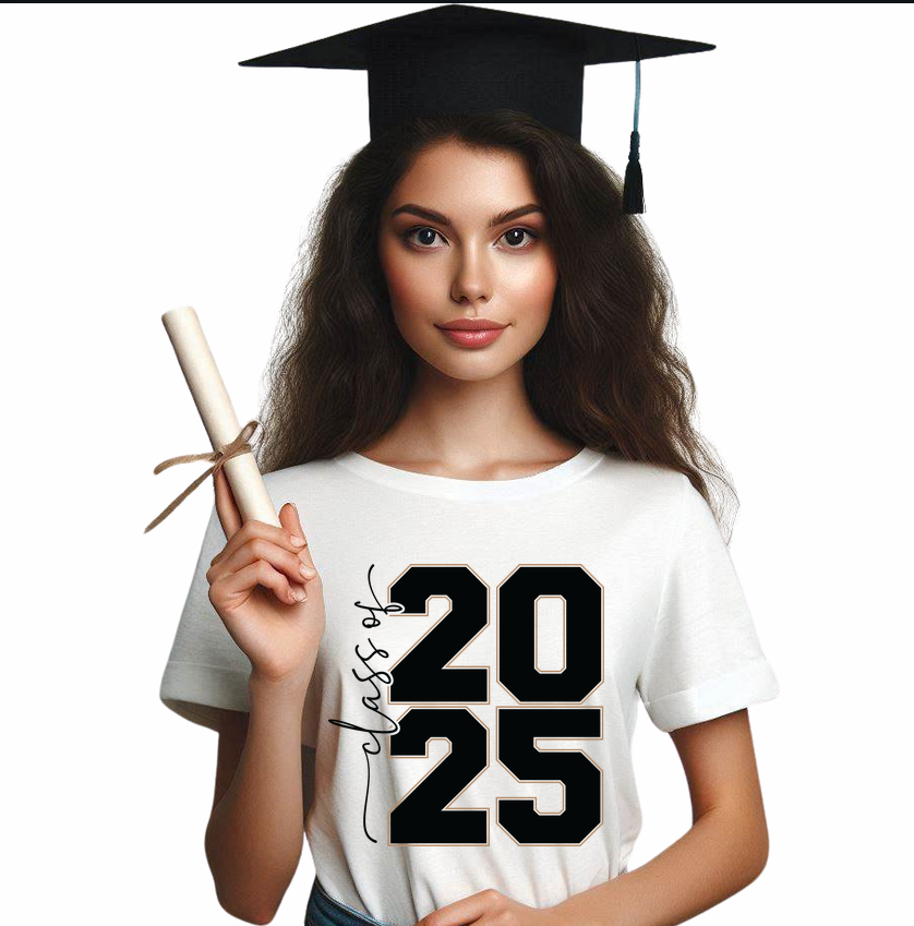Tricou absolvire personalizat pentru elevi liceu sau  gimnaziala cu toca ABS1136
