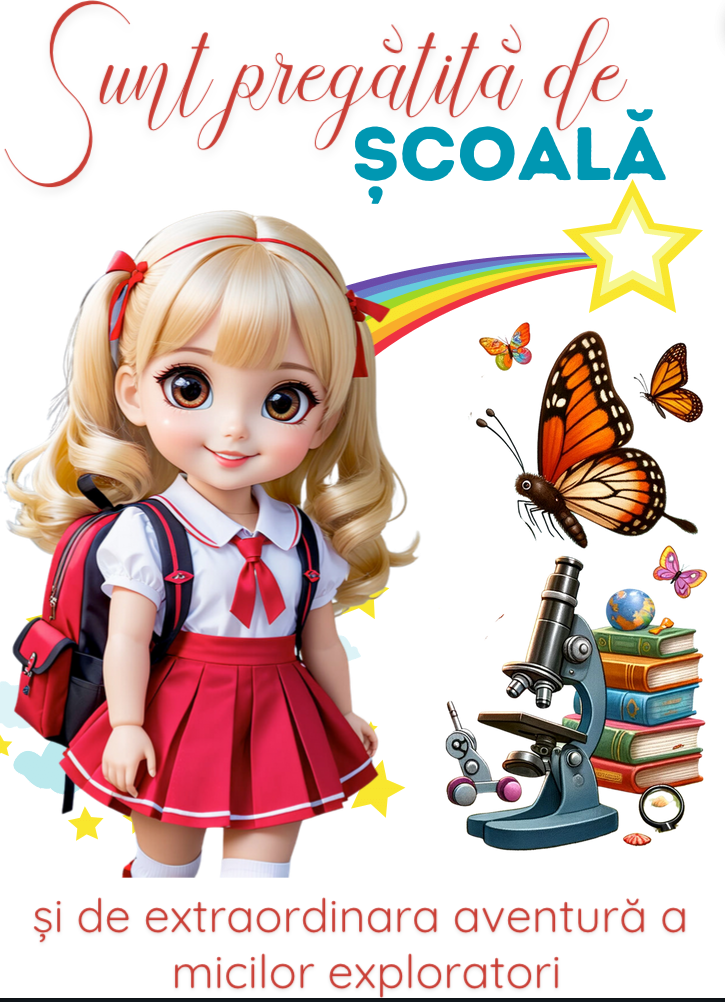 Tricou alb Back to school prima zi de gradinita  din bumbac ABS1131.3