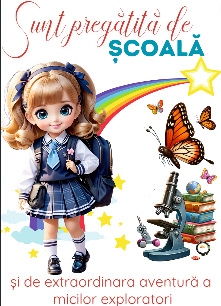 Tricou alb Back to school prima zi de gradinita  din bumbac ABS1131.5 - Copie