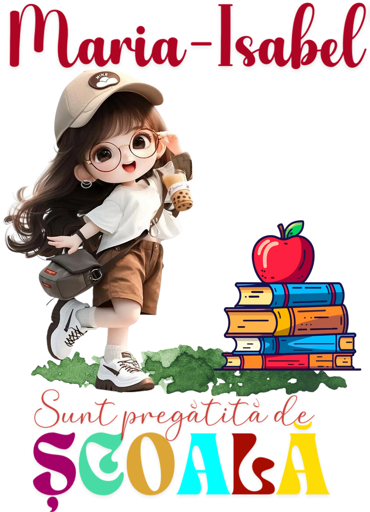 Tricou alb Back to school prima zi de gradinita  din bumbac ABS1131.7