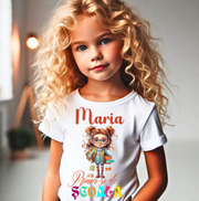 Tricou alb  Back to school prima zi de gradinita scoala din bumbac ABS11218