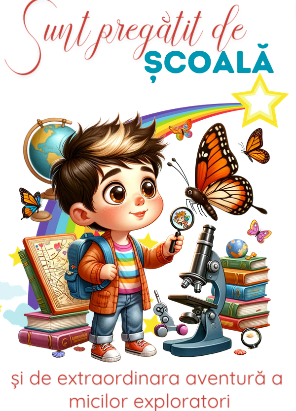 Tricou alb  Back to school prima zi de gradinita scoala din bumbac ABS11223
