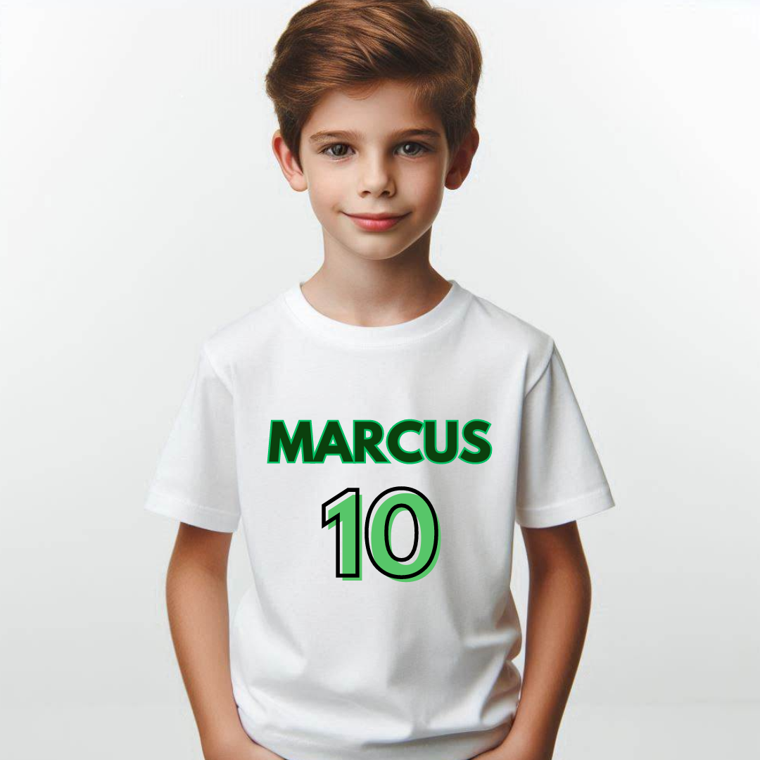 Tricou alb pentru pasionatii de fotbal din bumbac ABS21234