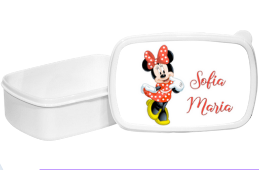 Set promotional Back to school prima zi de gradinita scoala din bumbac model Minnie  ABS334