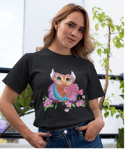 Tricou negru femei personalizat cu o poză și text