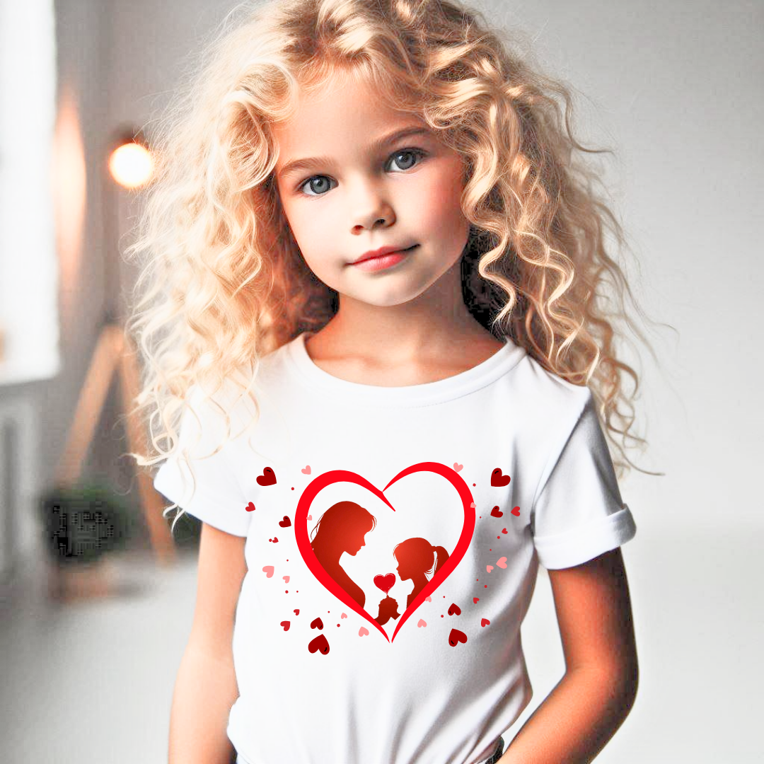 Tricou aniversar  8 martie ziua mamei pentru copii  si mamici alb din bumbac MAR1011
