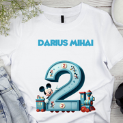 Tricou aniversar personalizat 2 ani cu Mickey Mouse  TAMM1013.4