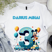 Tricou aniversar personalizat 3 ani cu Mickey Mouse  TAMM1013.7