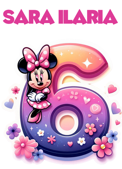 Tricou aniversar personalizat 6 ani cu Minnie Mouse  TAMM1012.10 - Copie