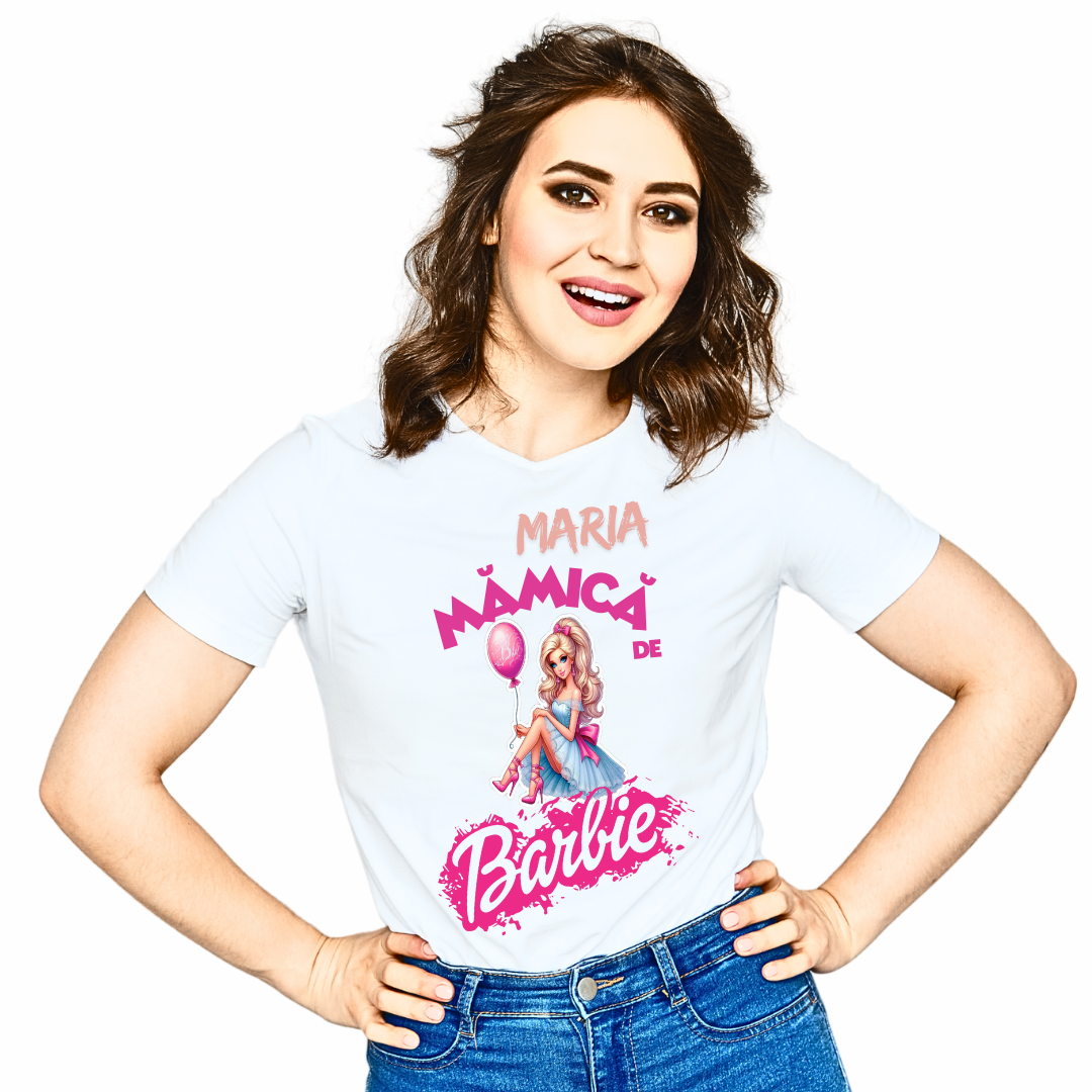 Tricou aniversar personalizat  adulti mamica de BARBIE TAN1014