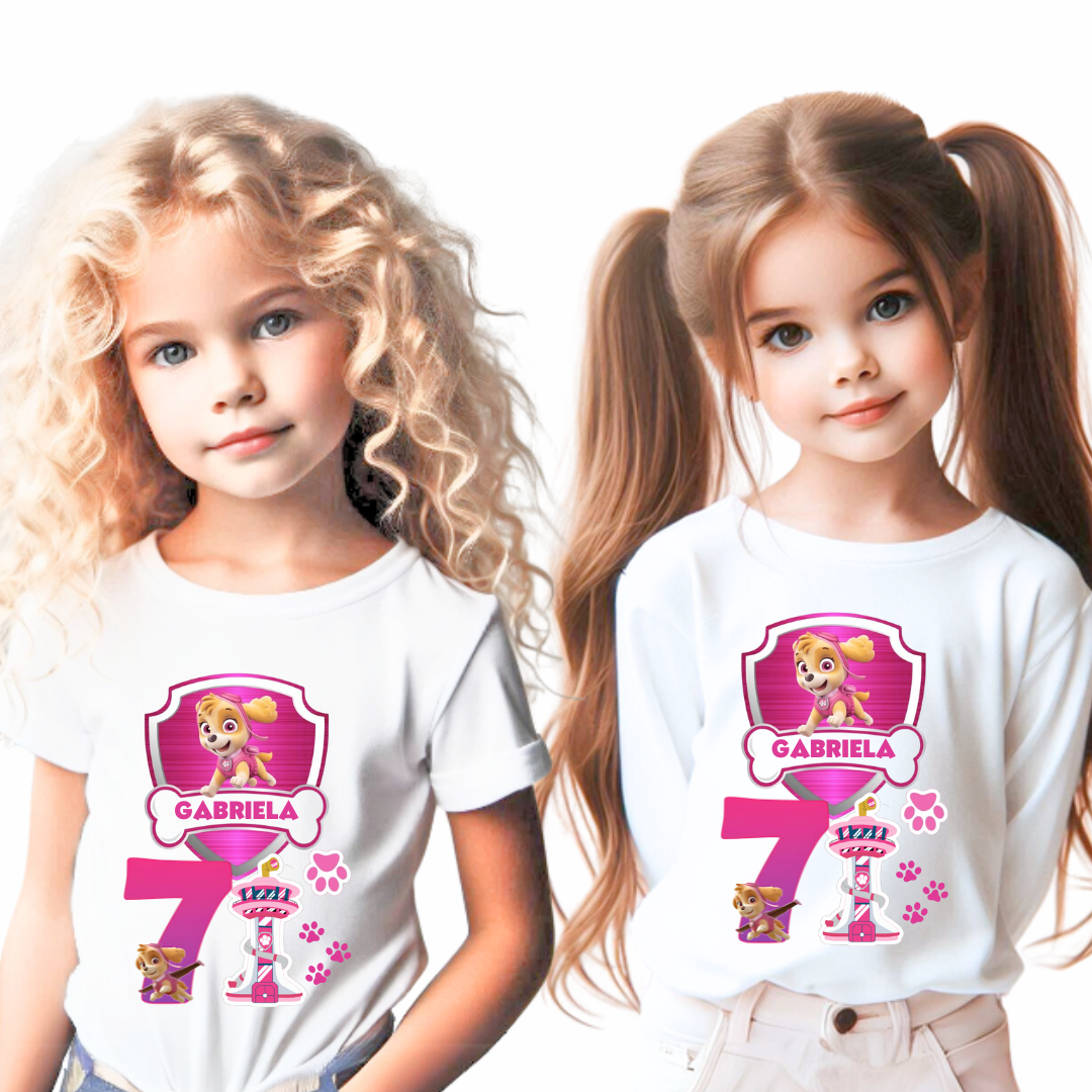 Tricou aniversar personalizat pentru mamici cu Skye din Patrula Catelusilor TAMM1015.3