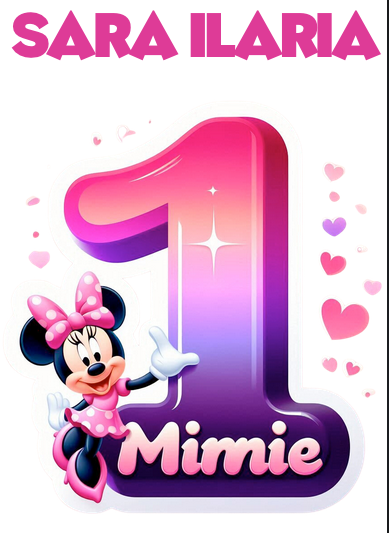 Tricou aniversar personalizat cu Minnie Mouse  TAMM1012.2