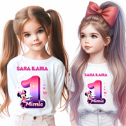 Tricou aniversar personalizat cu Minnie Mouse  TAMM1012.2