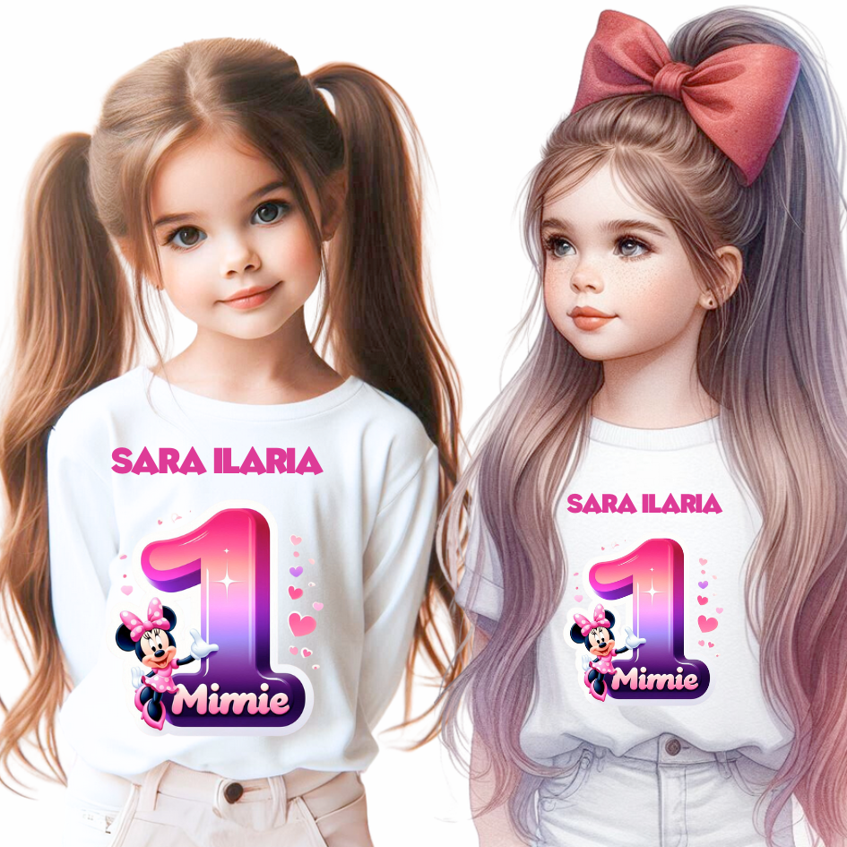 Tricou aniversar personalizat cu Minnie Mouse  TAMM1012.2