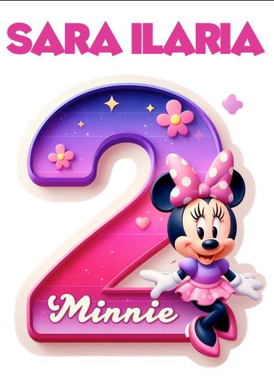 Tricou aniversar personalizat cu Minnie Mouse  TAMM1012.5