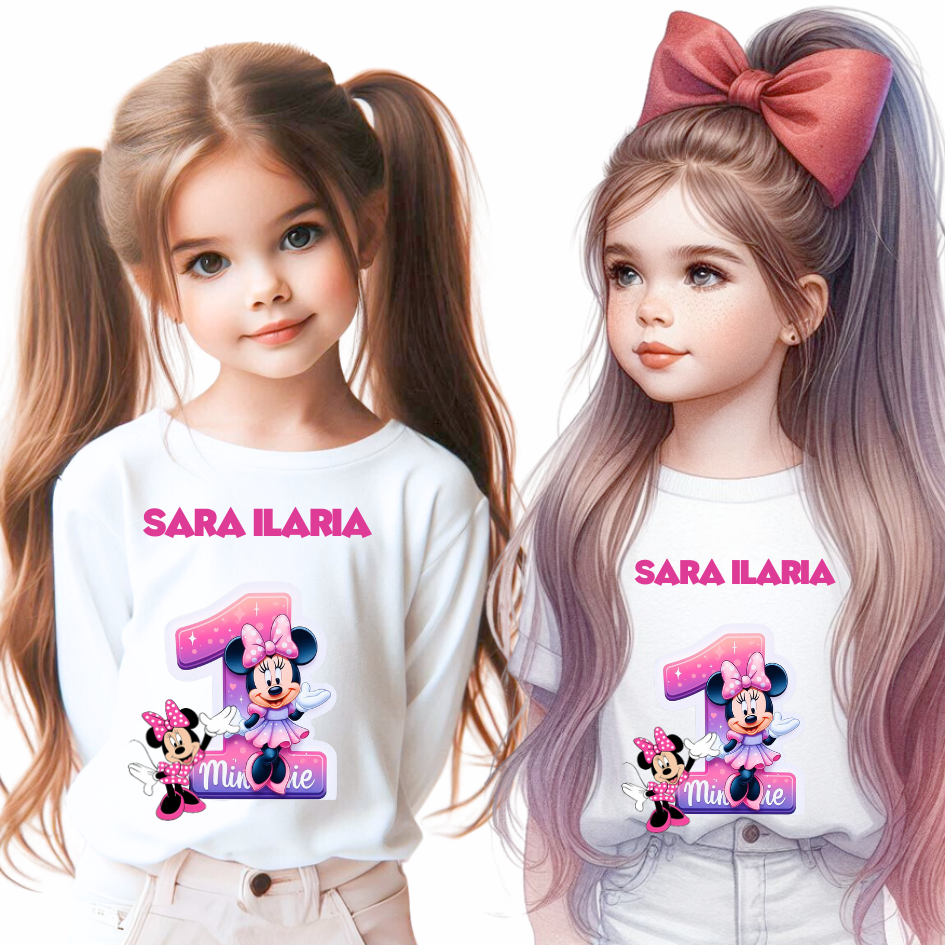 Tricou aniversar personalizat cu Minnie Mouse  TAMM1012.1