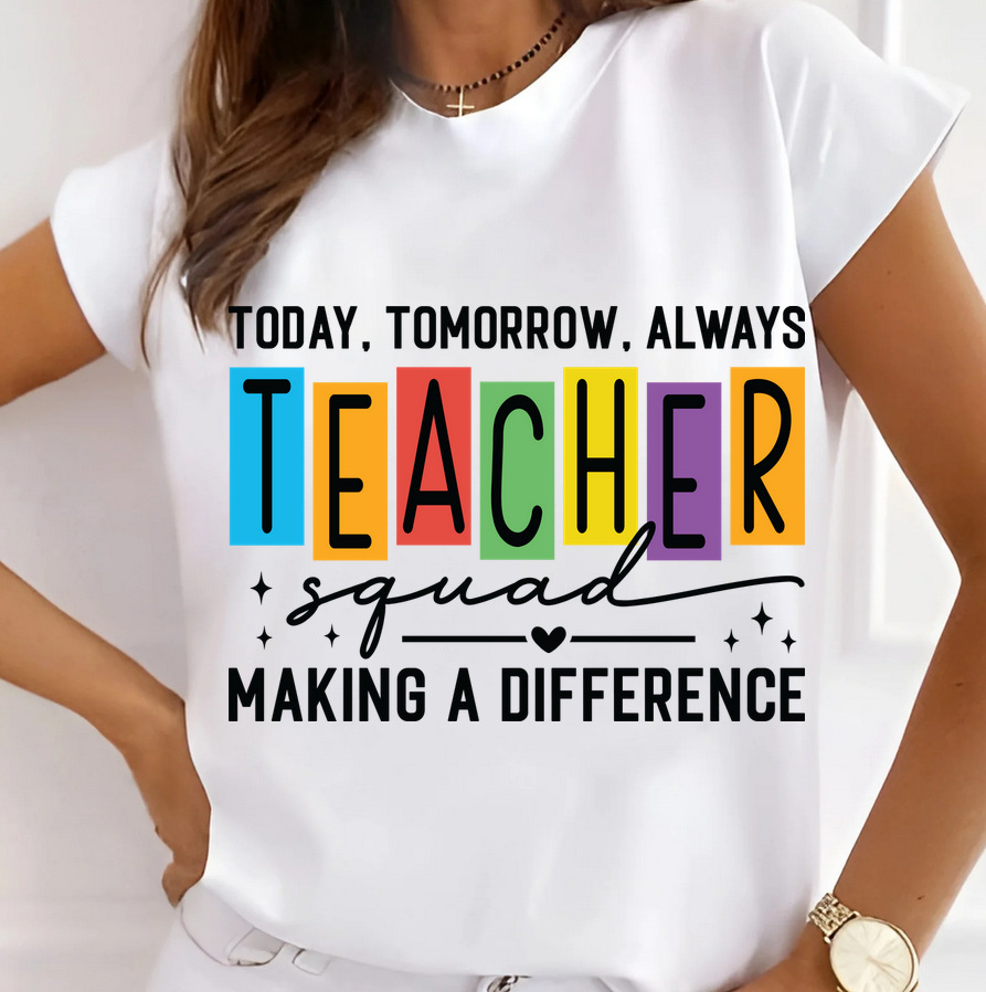 Tricou back to school bumbac– cadou personalizat pentru profesori