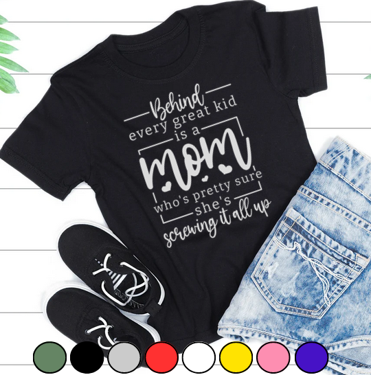 Tricou bumbac model Behind i great kid personalizat cu nume  sau poza preferata TC5056