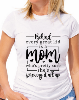 Tricou bumbac model Behind i great kid personalizat cu nume  sau poza preferata TC5056