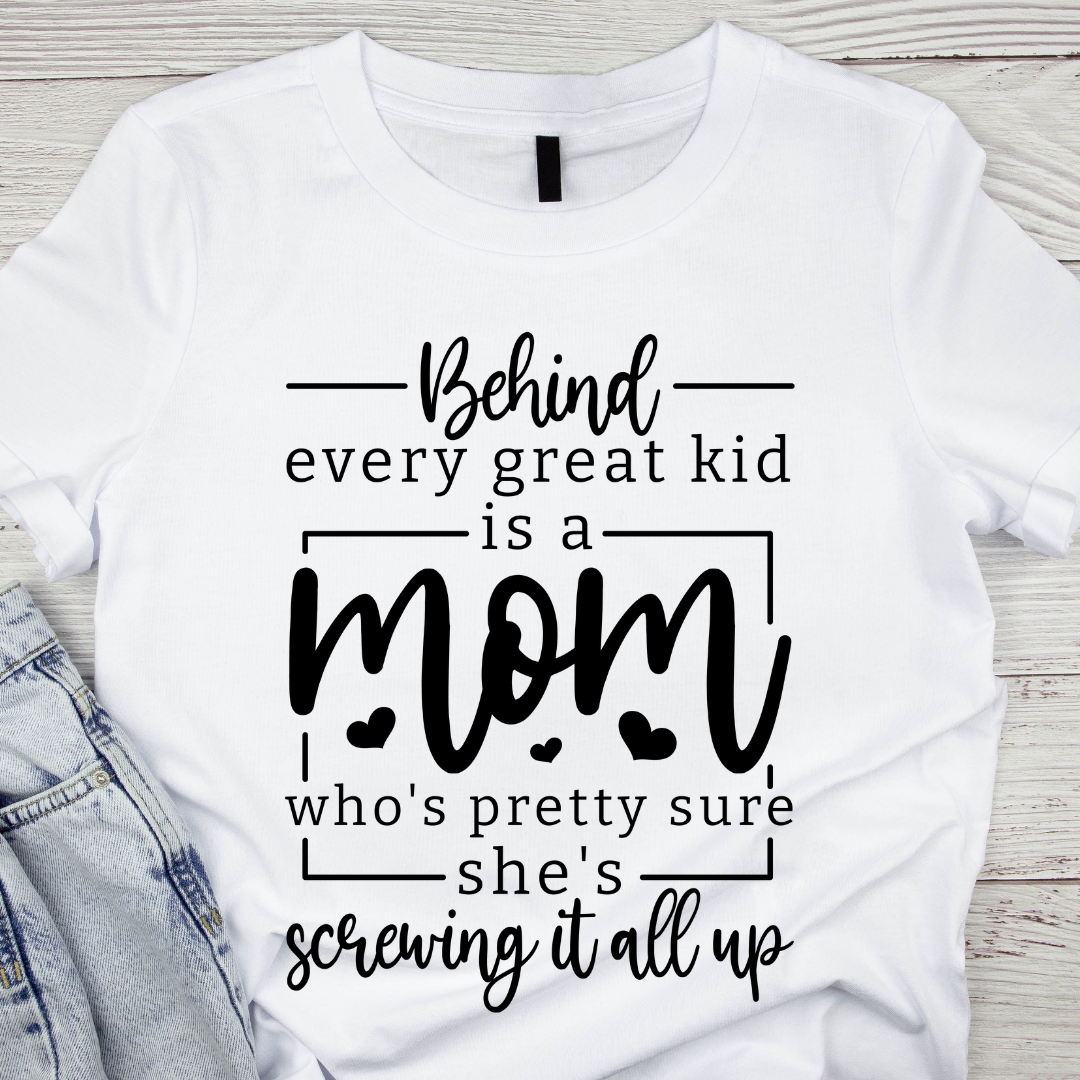 Tricou bumbac model Behind i great kid personalizat cu nume  sau poza preferata TC5056