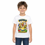 Tricou personalizat Clasa Albinuțelor – Echipa Albinuțelor – Model 20 – Imagine principală pe fundal alb, imprimeu centrat și coborât