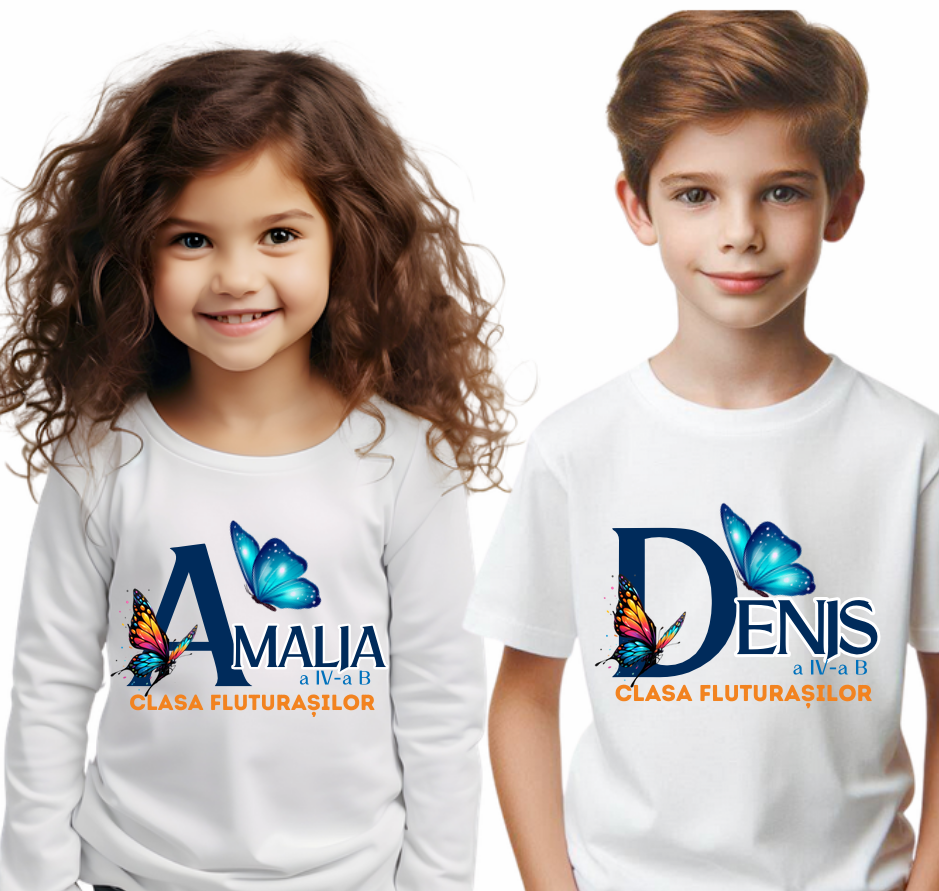 Tricou Clasa fluturasilor pentru scoala sau gradinita  ABS1108