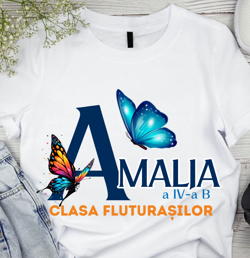 Tricou Clasa fluturasilor pentru scoala sau gradinita  ABS1108