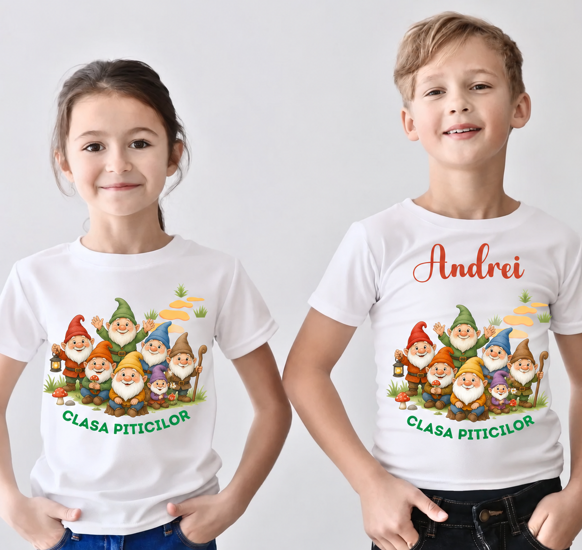 Tricou absolvire Clasa piticilor pentru  educatoare, elevi clasa 4 sau gradinita ABS10900 – grafică originală Clasa Piticilor