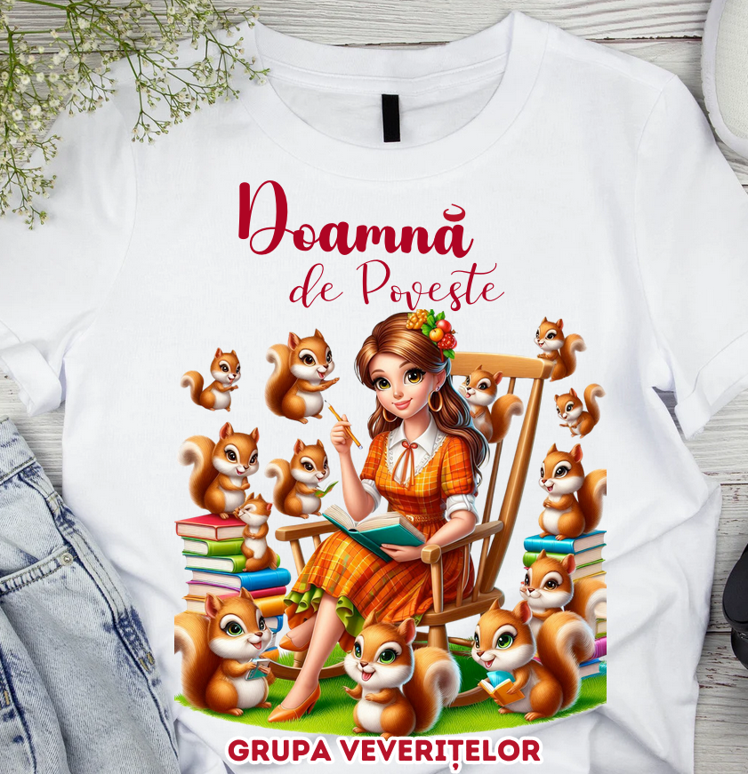 Tricou Clasa veveritelor pentru scoala sau gradinita