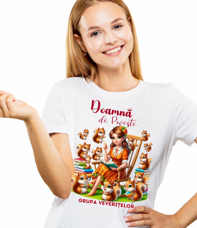 Tricou Clasa veveritelor pentru scoala sau gradinita