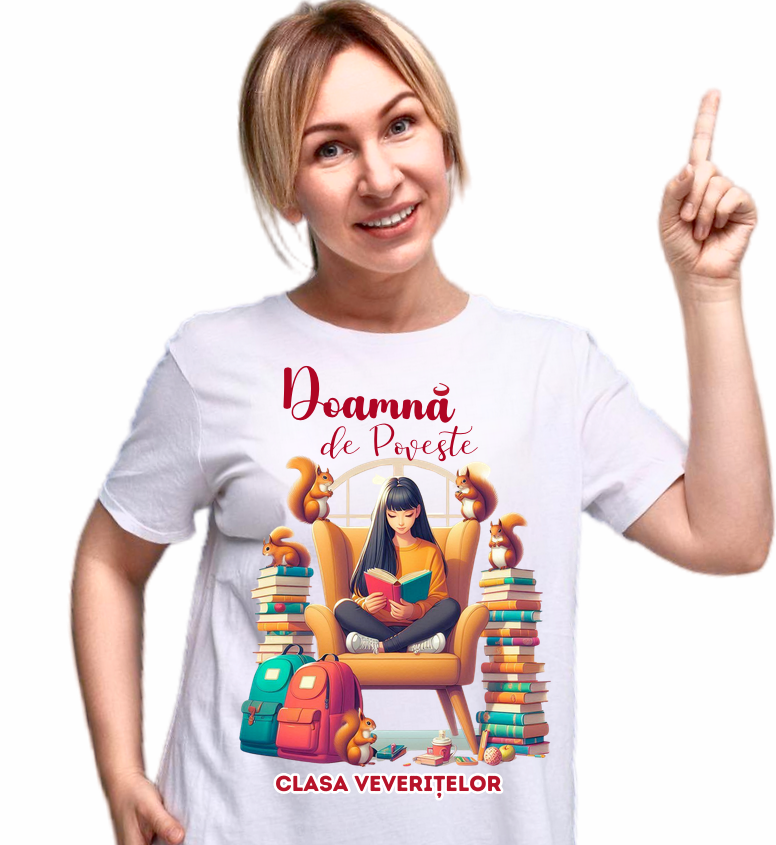 Tricou scolare Clasa veveritelor pentru absolventi de scoala sau gradinita