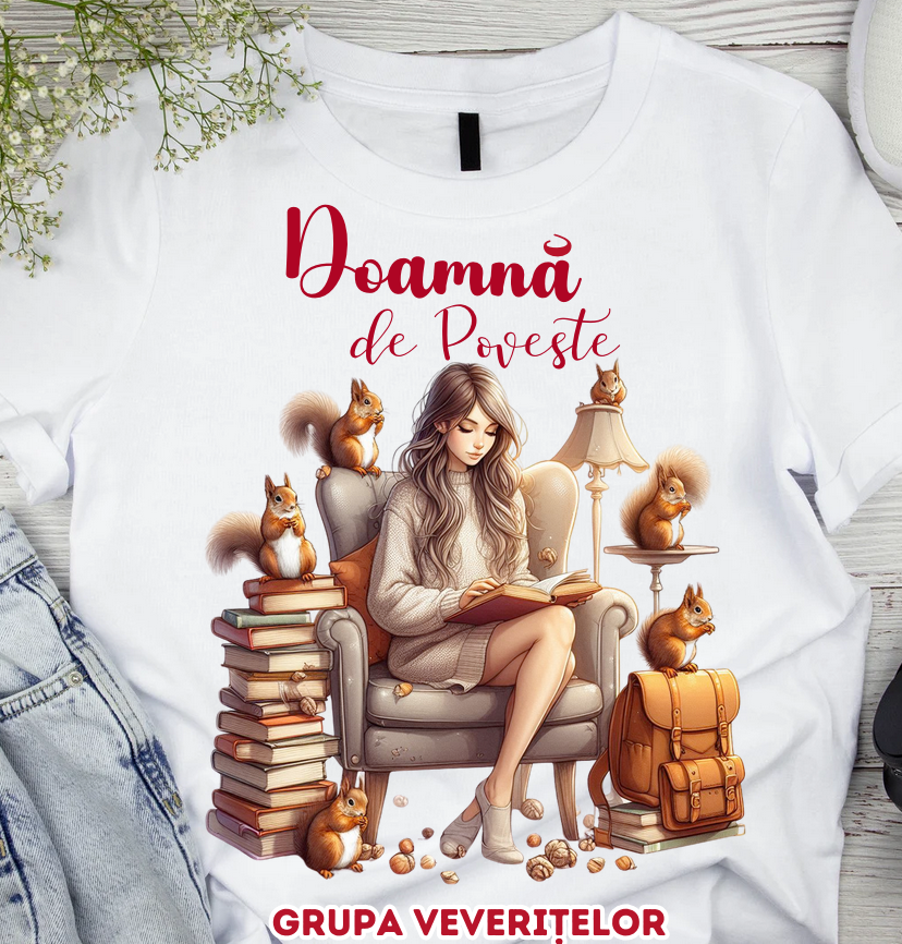 Tricou Clasa veveritelor pentru scoala sau gradinita
