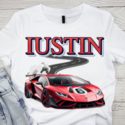 Tricou cu Lamborghini cu Cifră Aniversară Official Lamborghini Fan| Cadou Personalizat e-CADOU