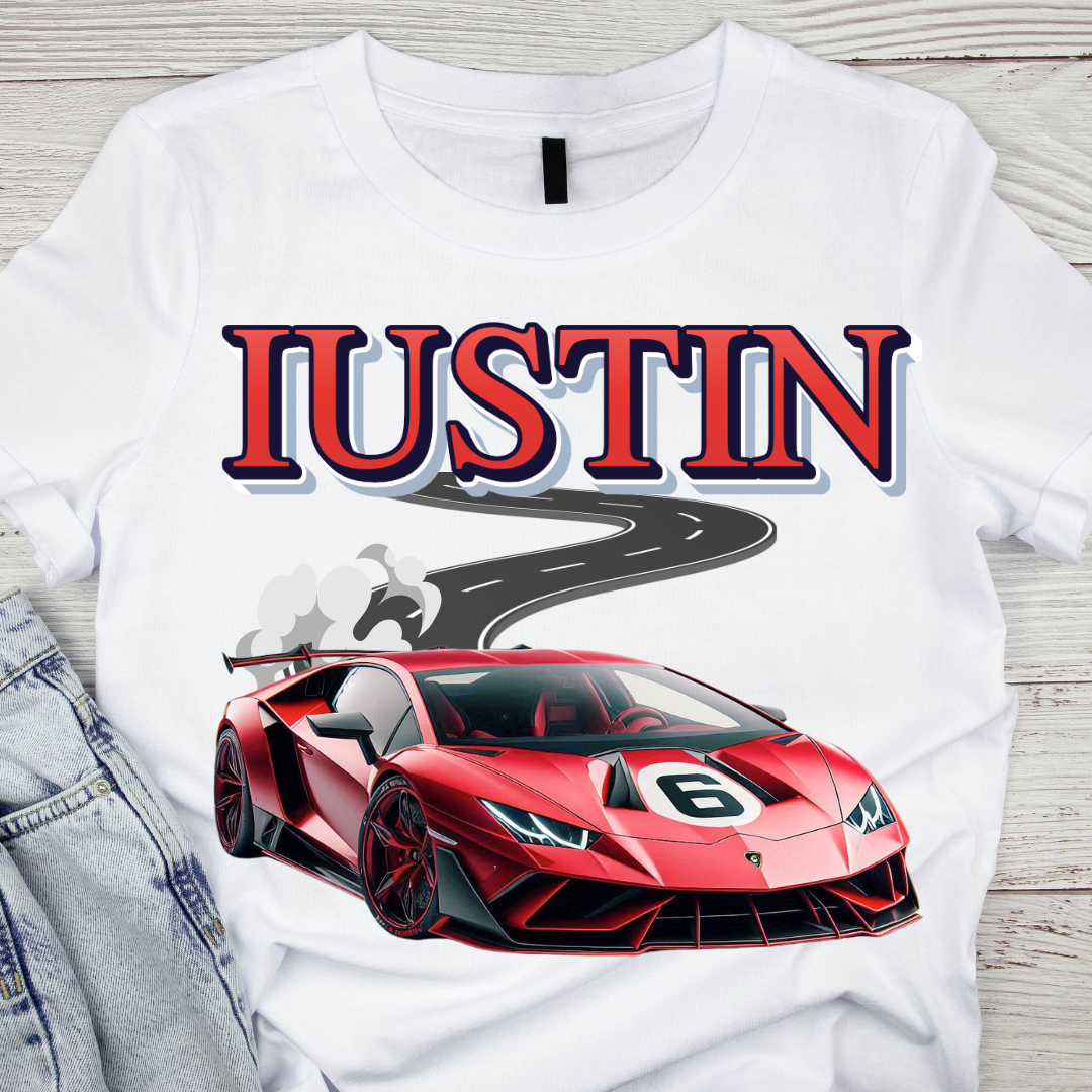 Tricou cu Lamborghini cu Cifră Aniversară Official Lamborghini Fan| Cadou Personalizat e-CADOU