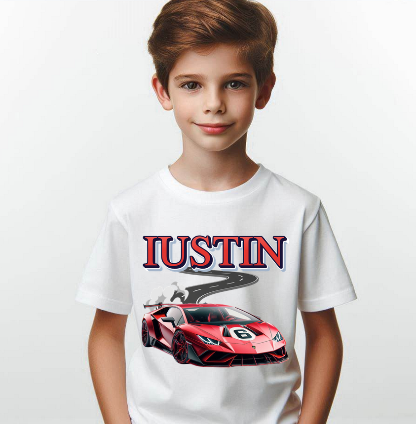 Tricou cu Lamborghini cu Cifră Aniversară Official Lamborghini Fan| Cadou Personalizat e-CADOU
