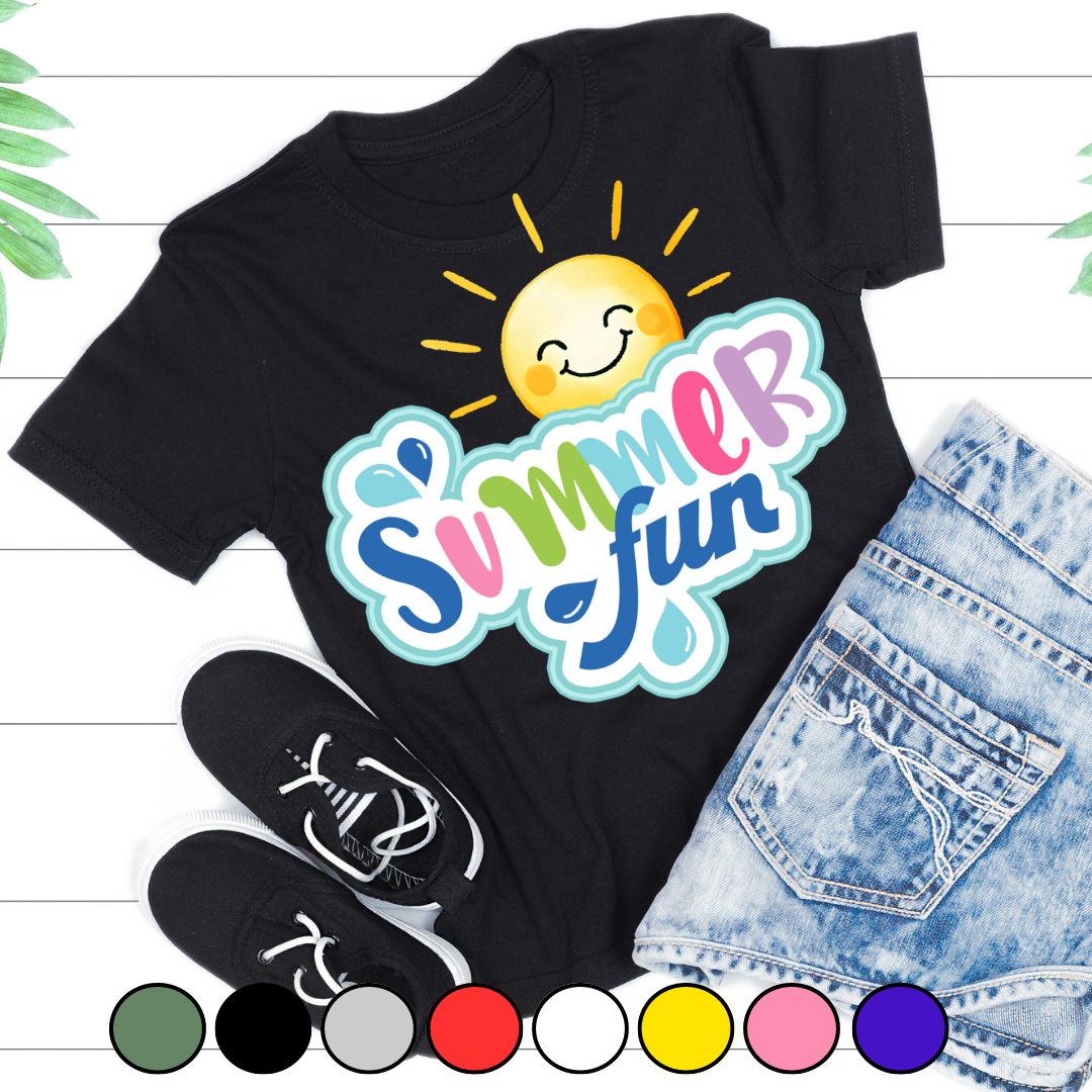 Tricou copii sau adulti din bumbac model SUMMER vibe personalizat cu nume  sau poza preferata TC5052