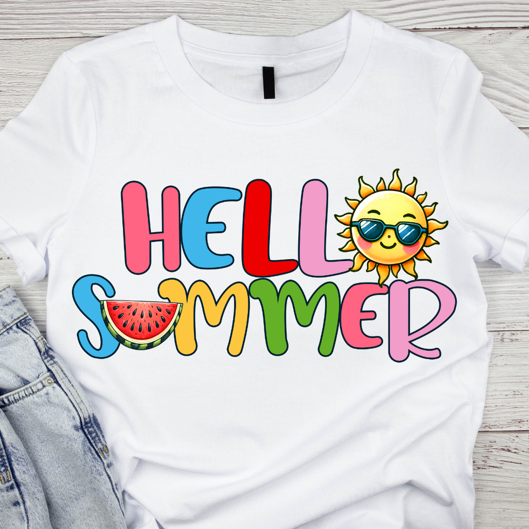 Tricou copii sau adulti din bumbac model SUMMER vibe personalizat cu nume  sau poza preferata TC5053