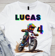 Tricou cu  Motocicleta cu Cifră Aniversară Official| Cadou Personalizat e-CADOU