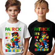 Tricou LEGO cu Cifră Aniversară „Official” – Cadou Personalizat pentru Copii | e-CADOU