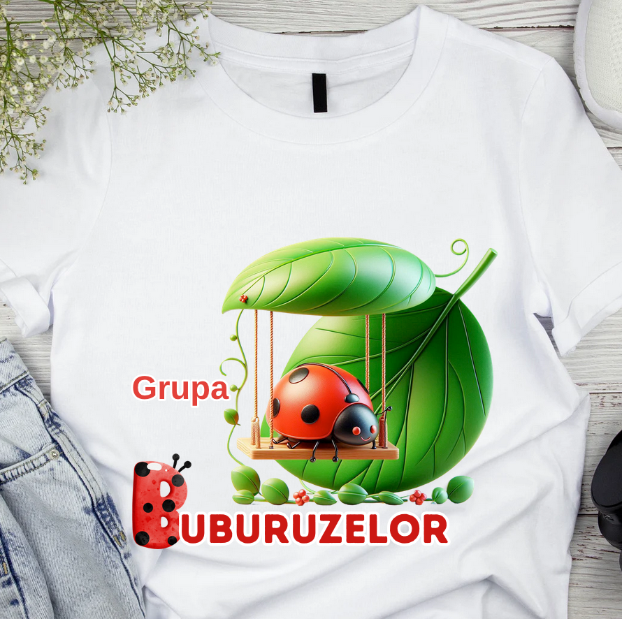 Tricou Clasa buburuzelor  pentru scoala sau gradinita  ABS1068.5