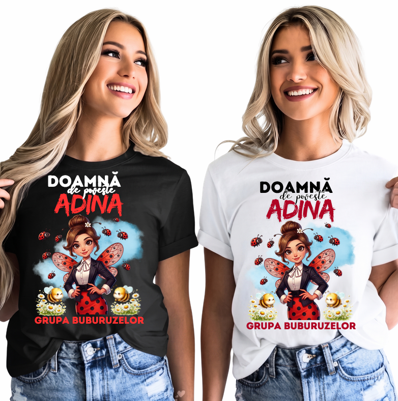 Tricou personalizat invatatoare la Clasa buburuzelor– Cadou Inspirat pentru Școală